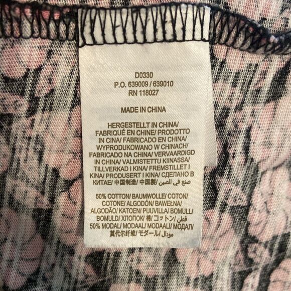 Boden Black & Pink Floral Long Sleeve Belted Midi Shirt Dress Size 10 - Picture 9 of 10